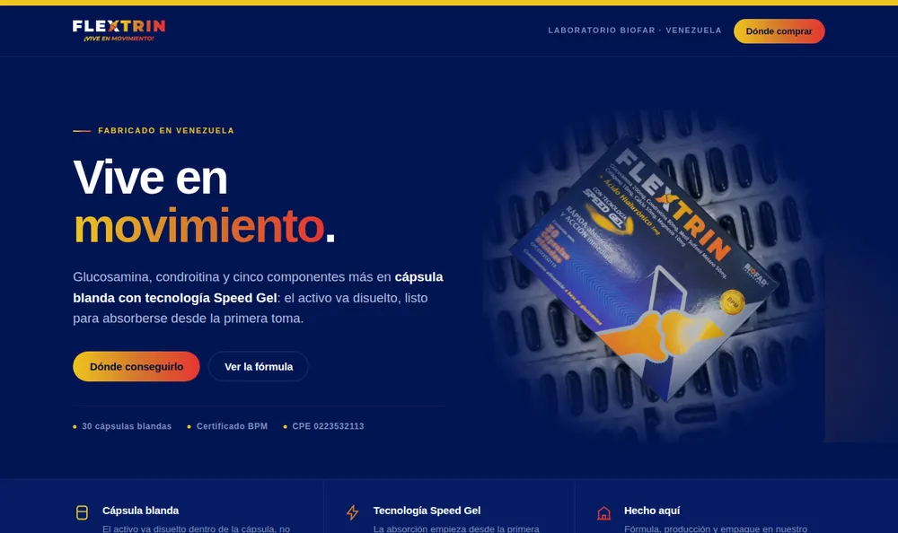 Buscador de farmacias de Flextrin